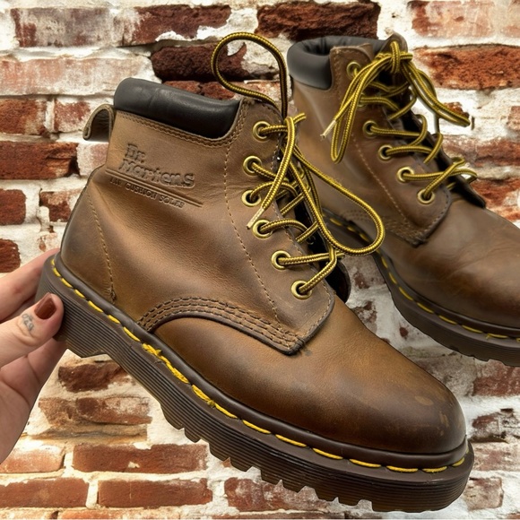 Dr. Marten RARE 939 Ben Boot Made In England Leather Lace Up Hiking Boots Brown - Picture 1 of 13